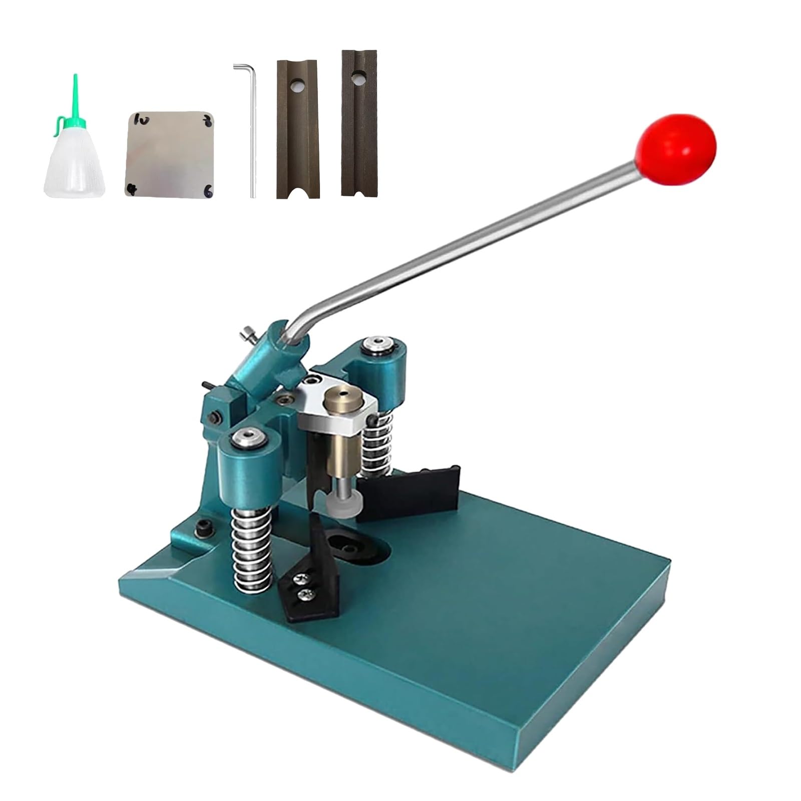 Coupe-coins manuel, perforatrice robuste pour coins de papier avec lames R6 et interchangeables R3-R13, épaisseur de coupe de 3 cm, pour la découpe de cartes de visite(R6+R3)