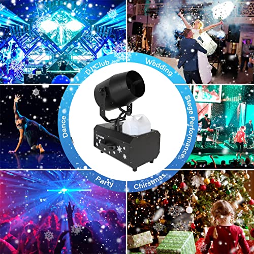 Máquina comercial de nieve de 2000 W para exteriores, fabricante de copos de nieve con control remoto para Navidad, bodas, fiestas infantiles miniatura 7