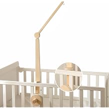 HI BABY MONMENT Crib Mobile Arm - Baby Mobile Hanger with 2-Height Settings Adjustable, Stabilizing Attachment for Added Safety, Mobile Arm for Crib, Sturdy & Secure Design for Nursery Mobile