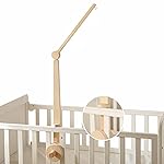 HI BABY MONMENT Crib Mobile Arm - Baby Mobile Hanger with 2-Height Settings Adjustable, Stabilizing Attachment for Added Safety, Mobile Arm for Crib, Sturdy & Secure Design for Nursery Mobile