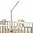 HI BABY MONMENT Crib Mobile Arm - Baby Mobile Hanger with 2-Height Settings Adjustable, Stabilizing Attachment for Added Safety, Mobile Arm for Crib, Sturdy & Secure Design for Nursery Mobile