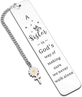 Sister Gifts from Sister Gifts for Women Sisters in Law Birthday Bridal Shower Gift Soul Secret Sisters Baptism Christian Bookmark Gift for College Girls White Elephant Christmas Stocking Stuffers