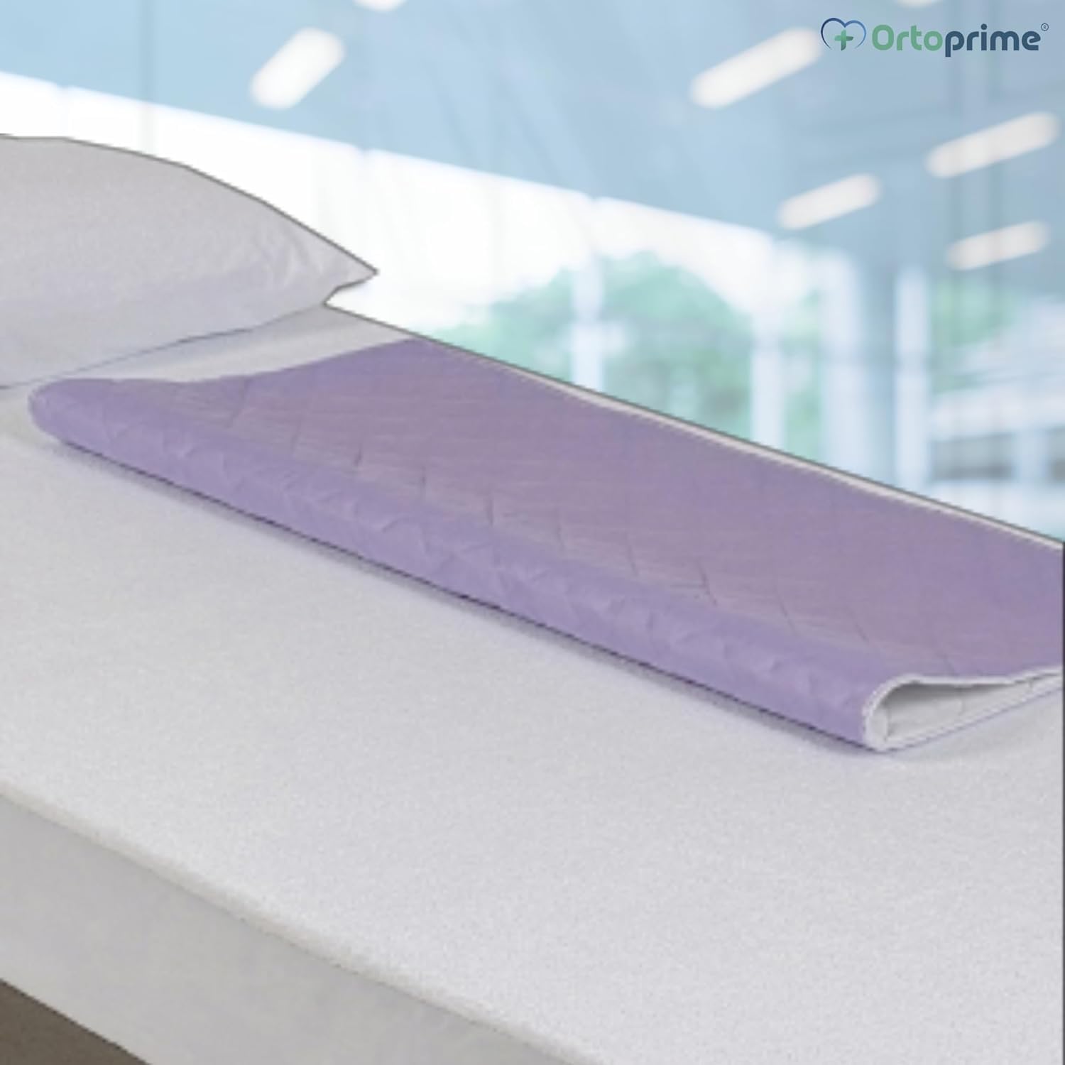 OrtoPrime Empapador Cama Super Absorbente 4,65 litros m2 + 400 Lavados - Protector Colchón 5 Capas - para Adultos Bebes y Niños - Protector Lavable con Alas - 90 x 85