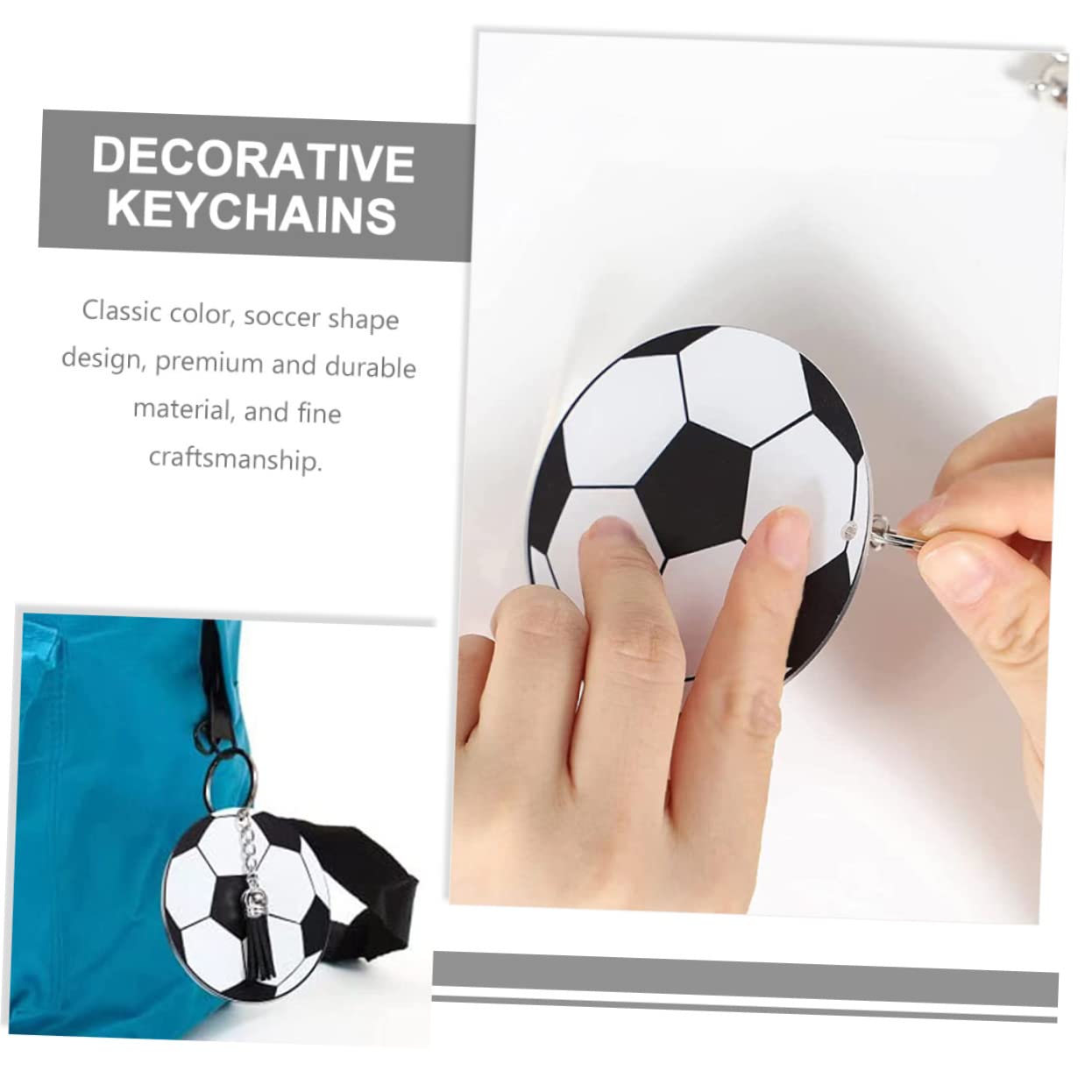 WOONEKY 20juegos Llaveros De Fútbol Adornos De Accesorios De De Fútbol Para Cumpleaños y Decoración De Fiesta