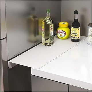 Kitchen Refrigerator Gap Partition Countertop Gap Extension Board, Countertop Caulking Panels, Refrigerator Side Partition，Gap Covers Between Countertop And Walls, No Drill (23.62*3.94inch)(White,40x1