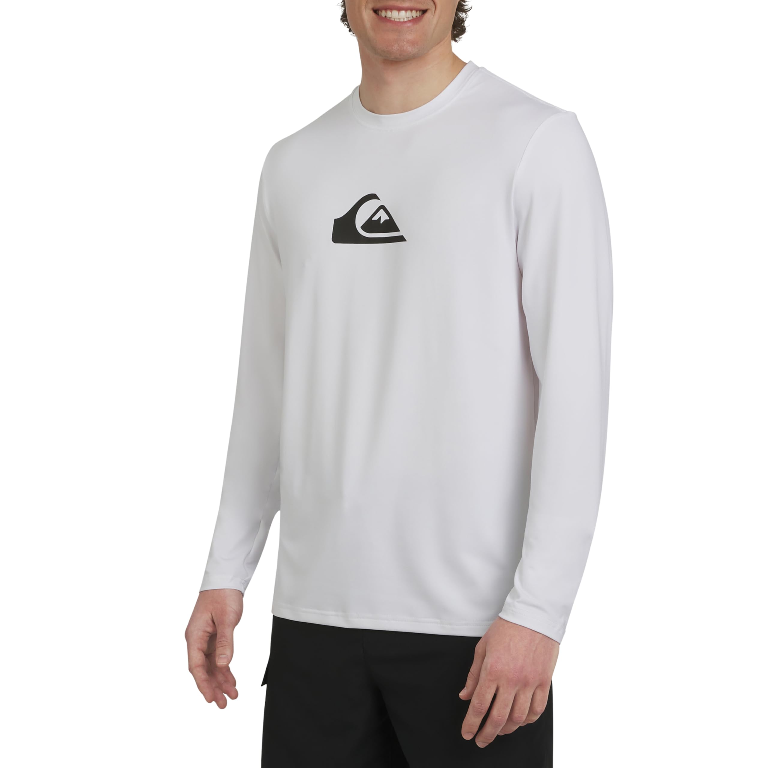 Quiksilver Men's Swimwear Regular Fit UPF 50 Long Sleeve Sun Tee Rash Guard Shirt (S-XXL)