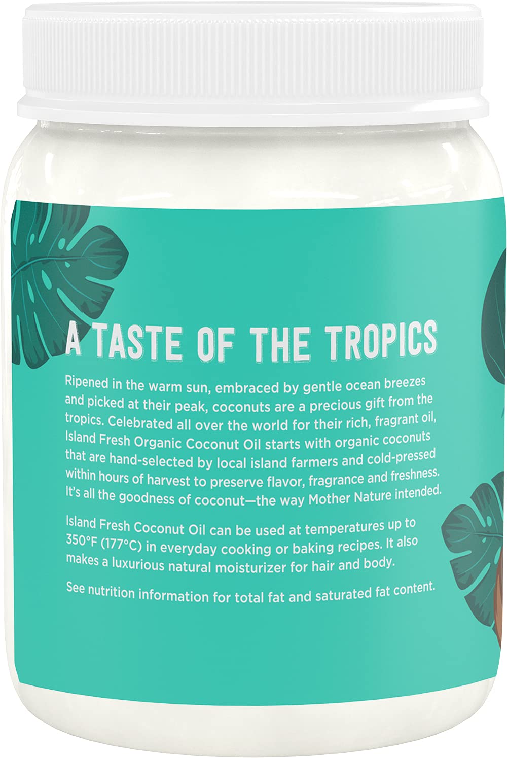 Island Fresh Superior Organic Virgin Coconut Oil, 54 Ounce ( Packaging May Vary ) : Grocery & Gourmet Food