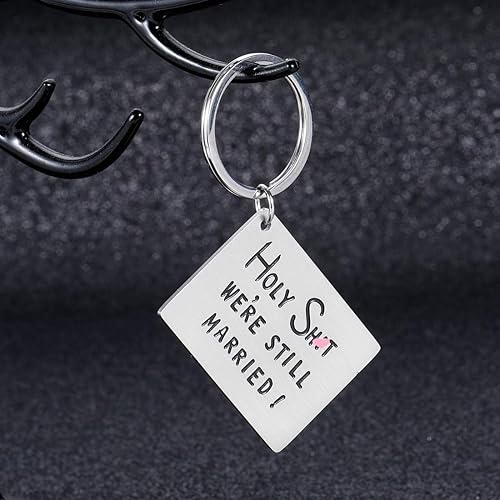 Miniatura 7 de Aizza Beata Regalo de aniversario de matrimonio para marido, esposa, día de San Valentín, regalos para él, divertido llavero para adultos, hombres,