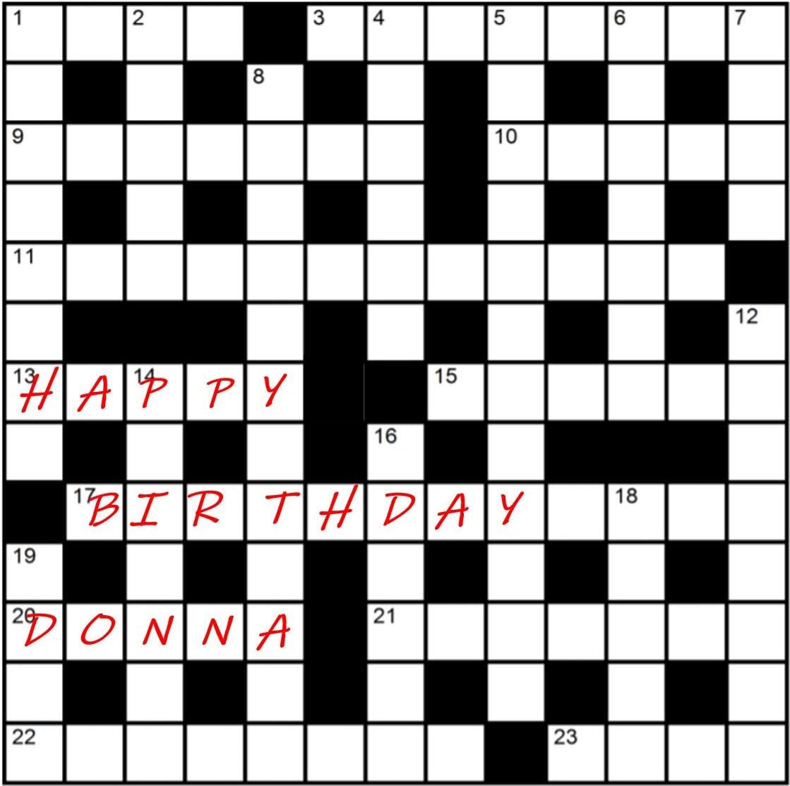 Crossword Puzzle Square Cake Topper 7.5" Edible Icing or Wafer (Size