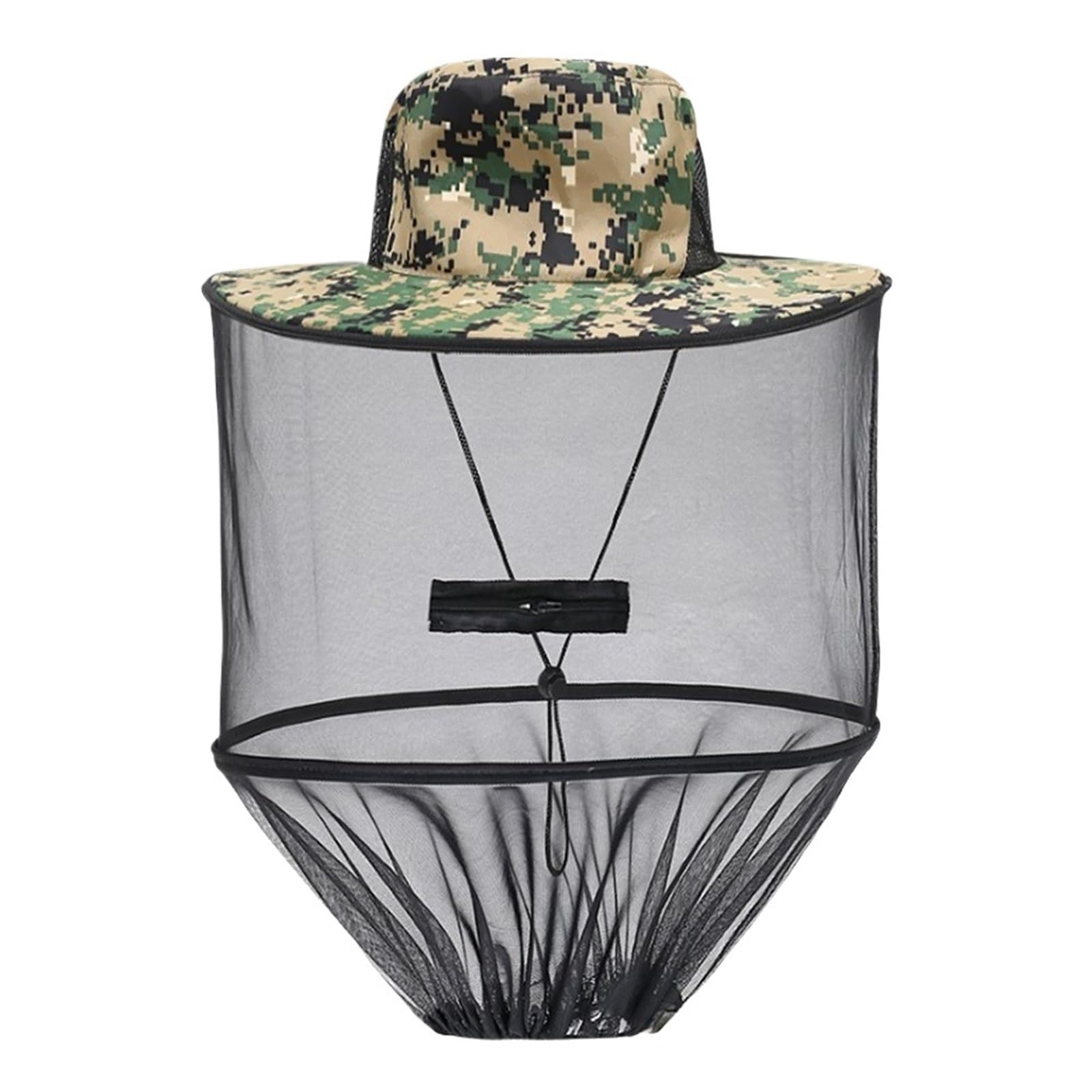 Cappello con zanzariera da esterno, Cappello a rete con testa di moscerino da pesca pieghevole in nascosta multicolore(Color 6)
