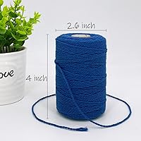 Vista 6 de Cuerda de cordel de algodón de 500 pies para carniceros de cocina, cordel de cocina para manualidades, asado, envoltura de regalos, decoración
