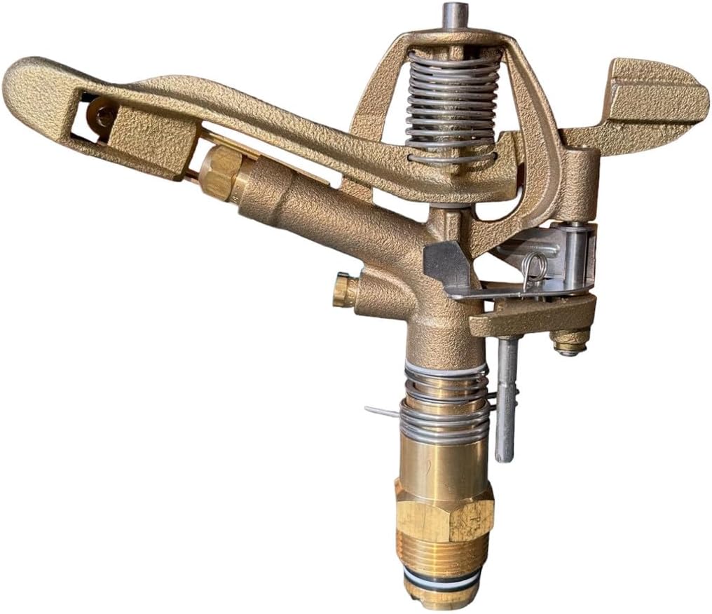 Aqualine I100A-014-1" Brass Adjustable Circle Impact Sprinkler with 1/4 Nozzle