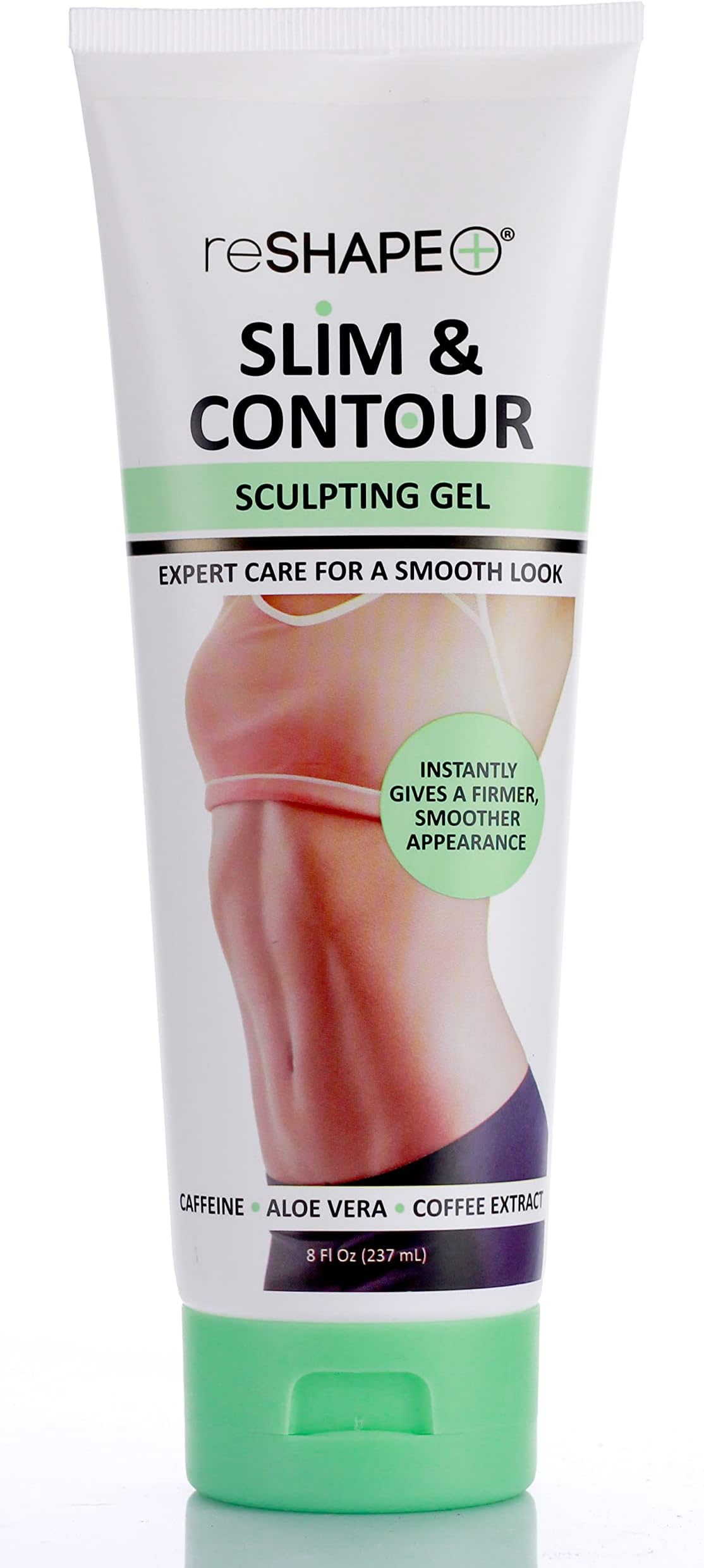 Reshape+ Tummy Tightening Cream Anti Cellulite Slimming Body Firming Gel โ Body Sculpting Hydrating Gel Fades Stretch Marks, Tightens Loose Belly Skin & Skin On Legs, Arms, Body, & Butt