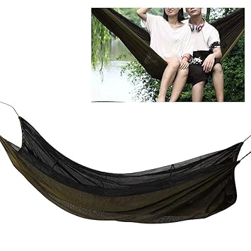 Portable Hiking Hammock, Outdoor Hammock Breathable Easy to Carry High Load?Bearing for Camping for Outdoor(Dark Green)