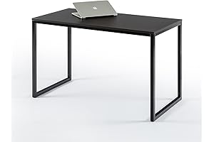 ZINUS Jennifer 47 Inch Black Frame Small Espresso Desk - Workstation