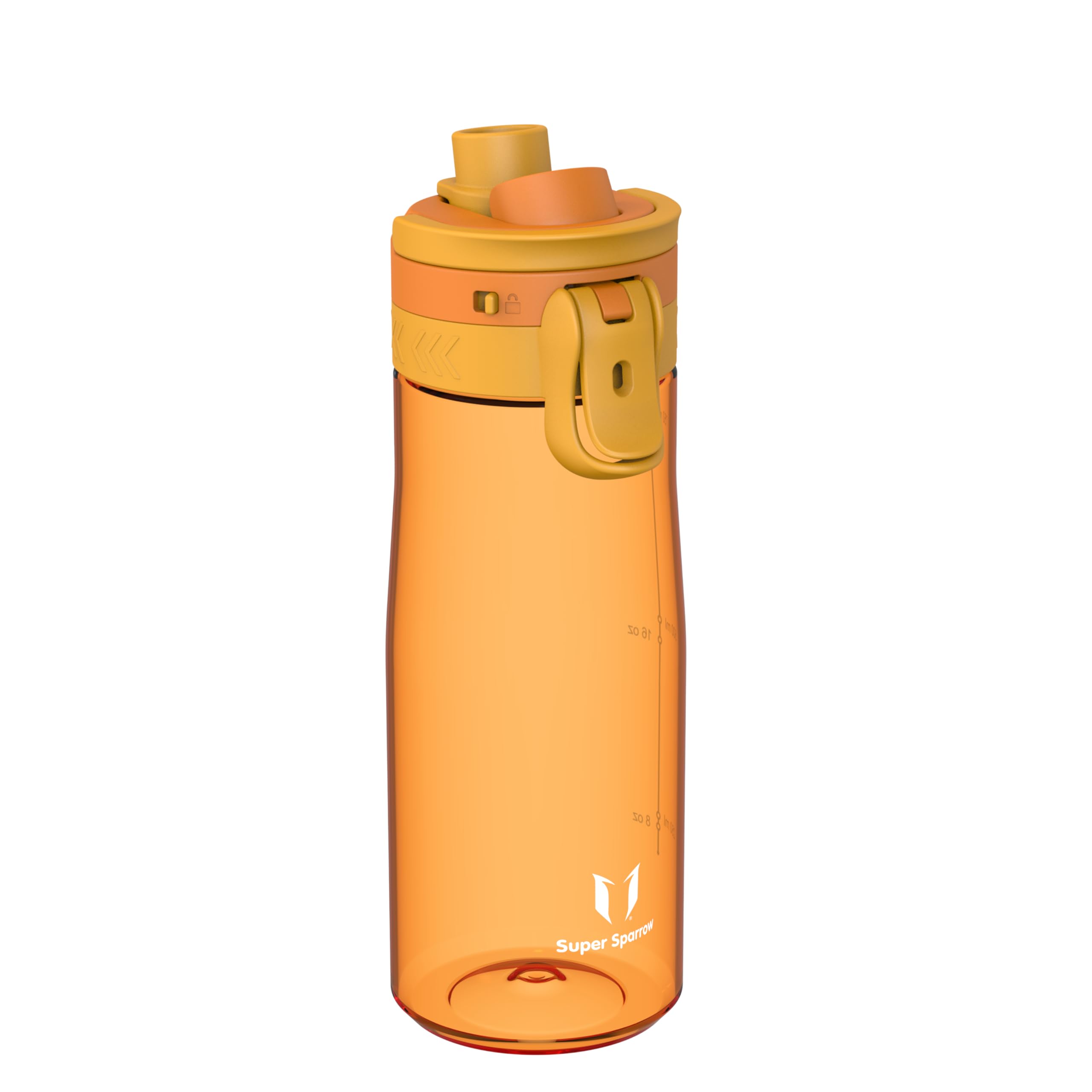 Super Sparrow Water Bottle 750ml - One-Tap TouchGulp Bottle - Non-Toxic BPA Free - Lightweight & Sustainable Tritan Water Bottles for Sports, Travel, Outdoors