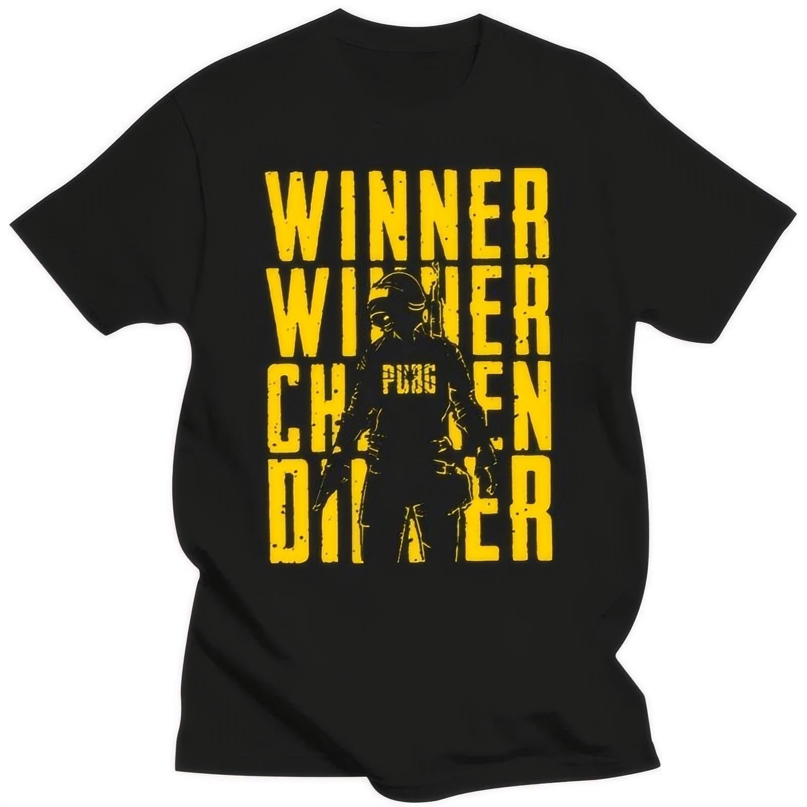 Mahpqc Men's Black T-Shirt For & Wo Pubg T-Shirt Playerunknown's Battlegrounds T-Shirt 2019 New Short Sleeve Casual T-Shirt Tee