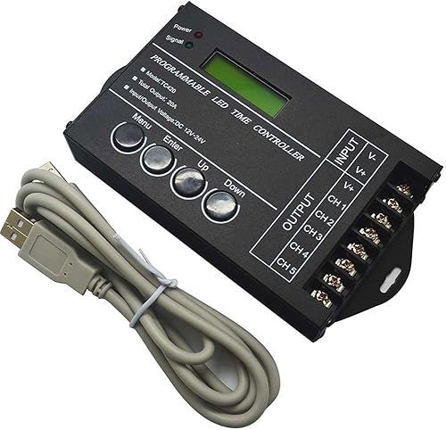 Controlador de temporizador de luz reguladora, TC420 12V/24V Time Cotrollers temporizadores programables caja digital interruptor luces inteligentes