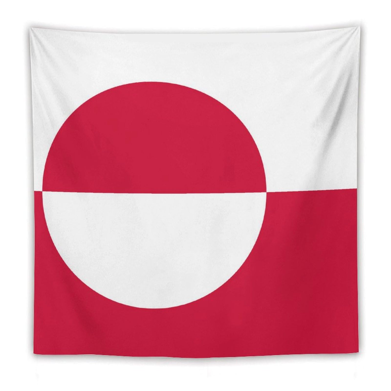 XingFox TecEr Greenland Flag Tapestry Wall Hanging National Flag Tapestry for Room Bedroom Dorm Aesthetic Decorations, 60"x60"