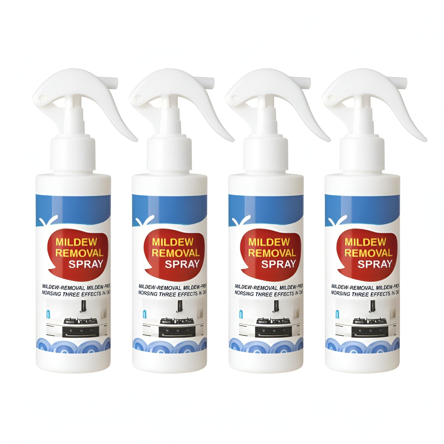 Mold Remover Spray - Mould and Mildew Remover, Fast Acting & Effective on Walls, Ceilings, Tiles & Bathroom Surfaces – Removes Stubborn Mold, Non-Toxic Formula for Home Use, Each 200ml, Pack of 4-image-39