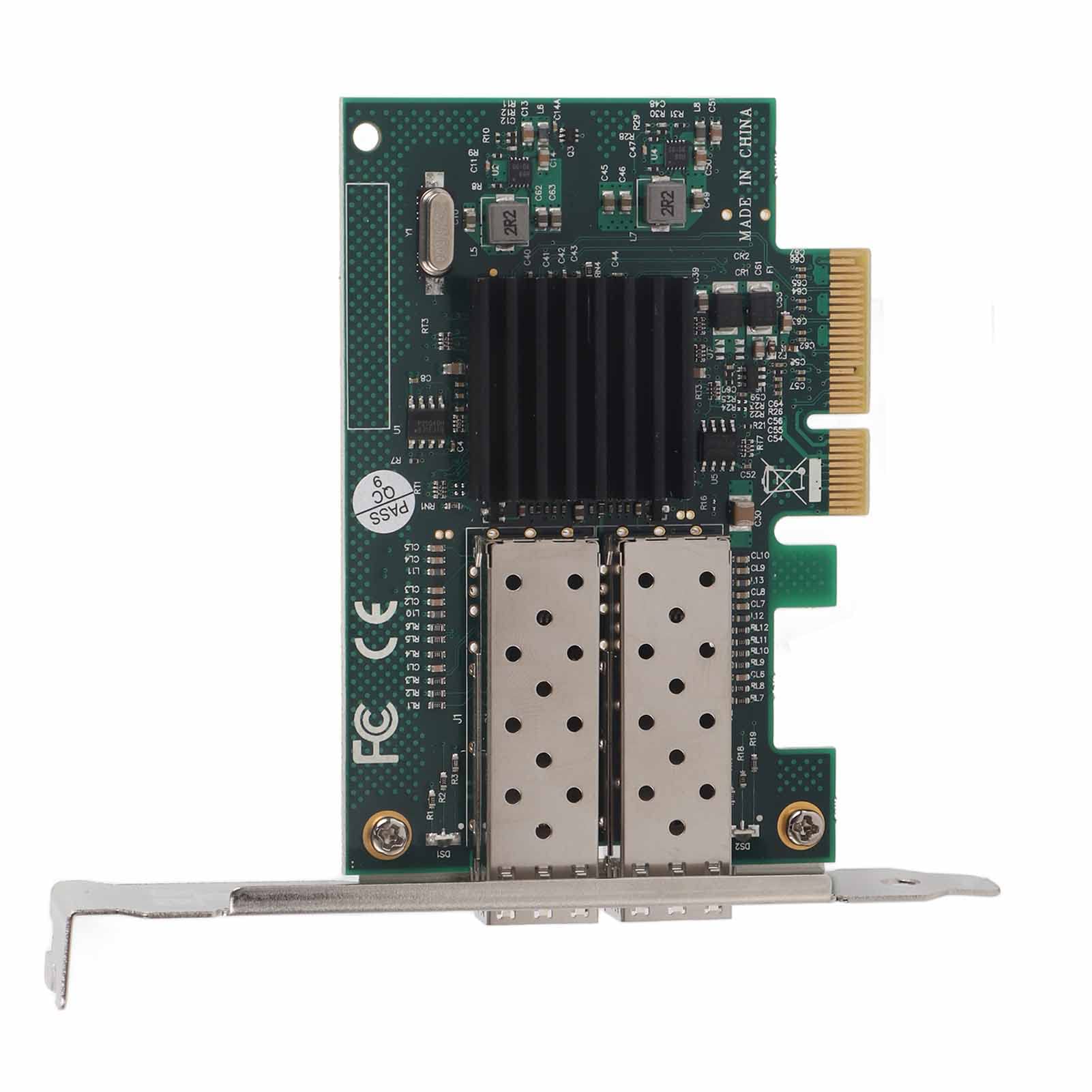 Scheda PCI-E Gigabit con Doppie Porte per 82576EB - Adattatore di Rete Veloce Adatto per PC e Server - Dissipatore di Calore in Metallo