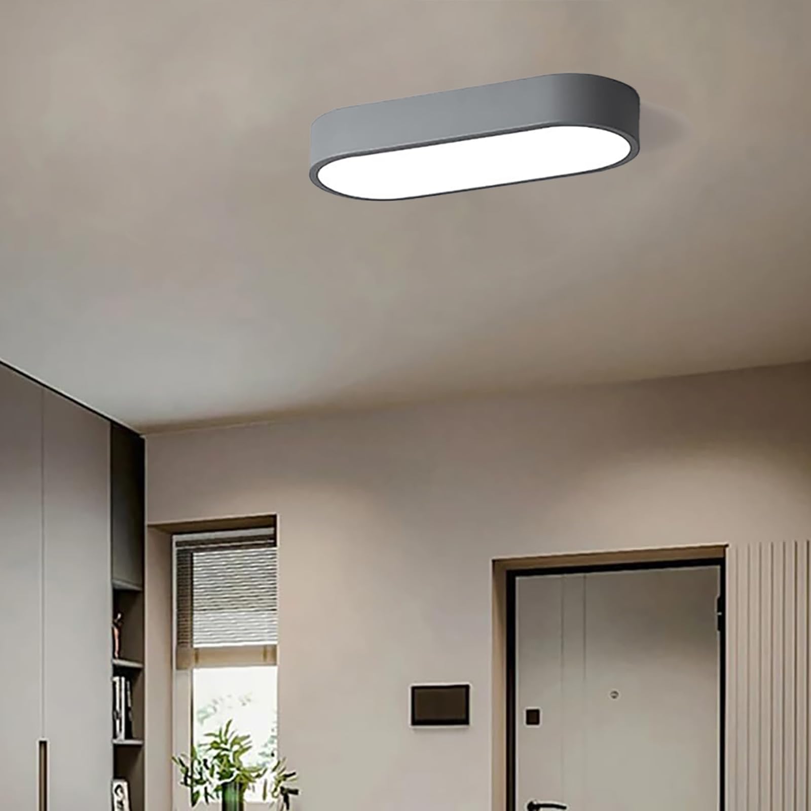 Plafonnier LED pour chambre à coucher luminaire de plafond moderne en acrylique et métal