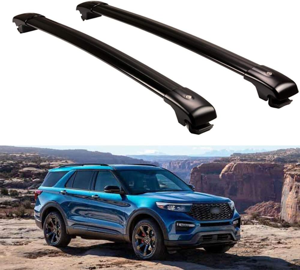 Crossbar Cross Bars Fits for Ford Explorer 2020 2021 2022 2023 2024 2025 2026 Roof Rack Rail Carrier Luggage Baggage Holder
