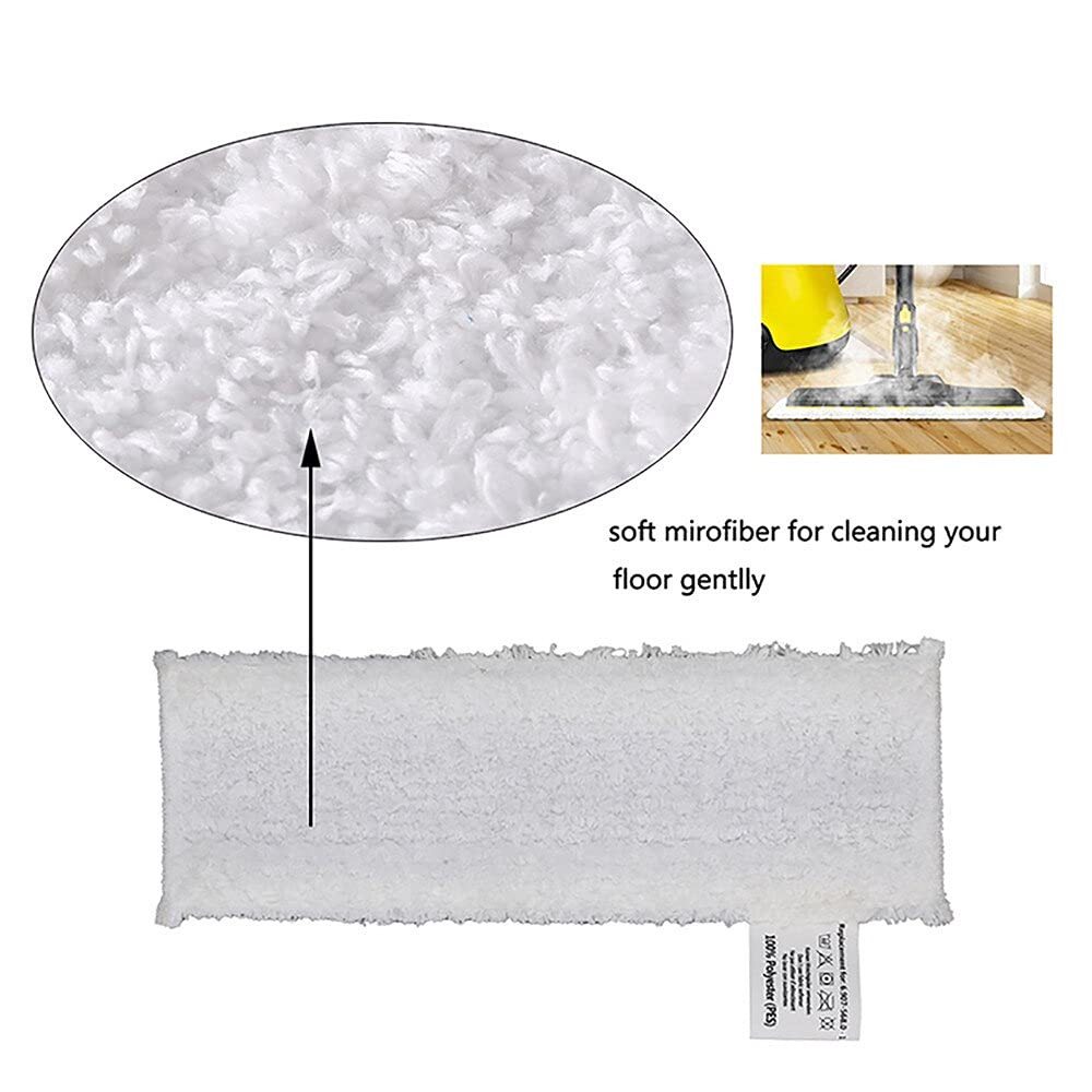 Couvercle de chiffon de nettoyage à la vapeur brosses rondes chiffons de buse de sol pour Karcher Easyfix SC2 SC3 SC4 SC5 accessoires de nettoyeur à vapeur (Color : Set 2)