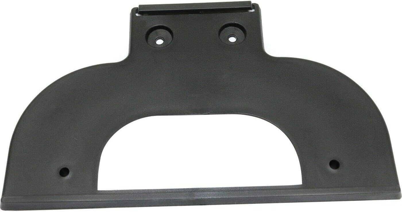 DAT AUTO PARTS Front Bumper Cover License Plate Frame Tag Mounting Bracket Holder Replacement for 2003-2007 Chevy Silverado Black Textured Plastic, Flap Style GM1068116 15197277