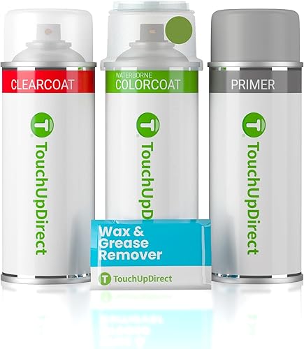 Miniatura 113 de TouchUpDirect 32J - Aerosol de pintura de retoque de obsidiana negra perla metálica compatible con Subaru Exact Match - Kit platino