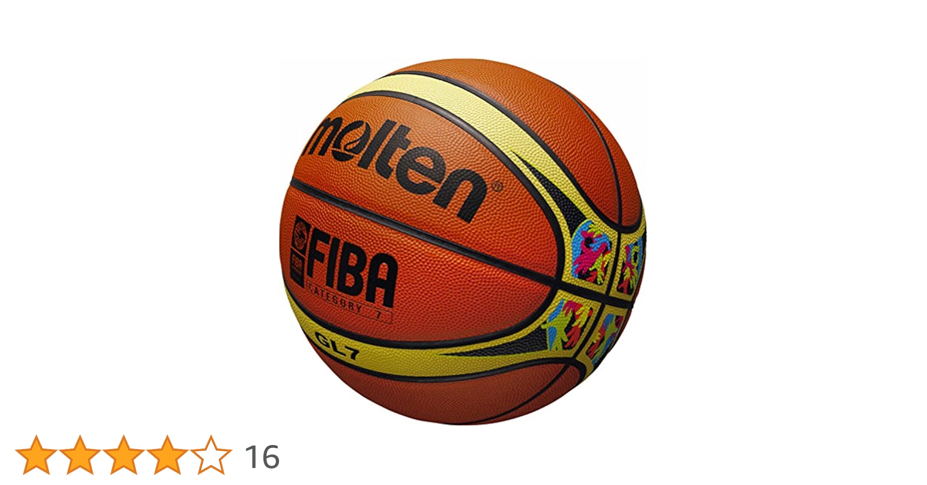 Molten Official FIBA World Cup Basketball (Orange/Yellow
