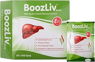 Liver Detox Syrup Supplement for Men and Women | Fatty Liver Tonic - (120 sachets X 10ml Syrup)