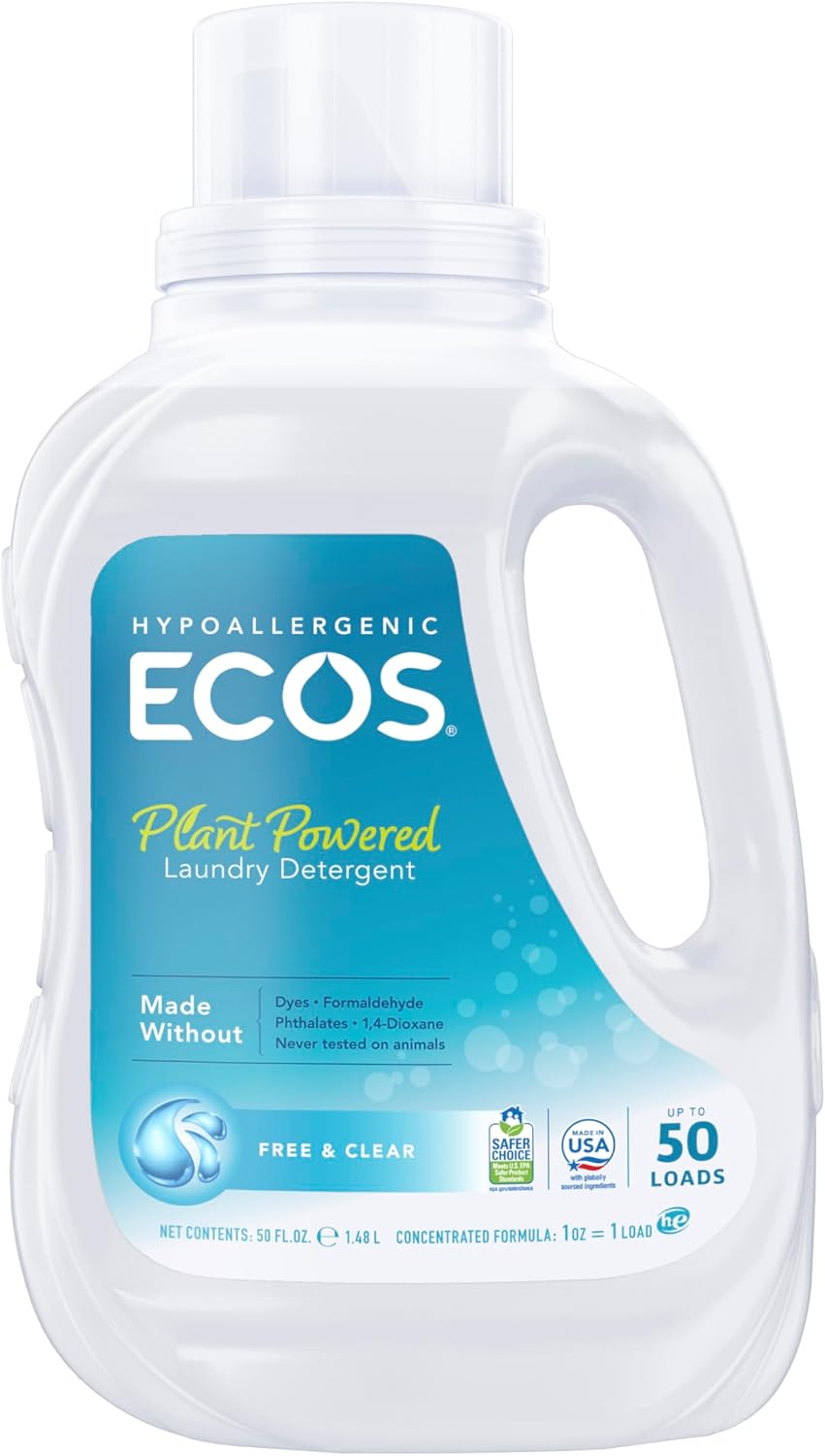 Earth Friendly, Ecos Free &amp; Clear Ultra Liquid, 8/50 Oz by Ear
