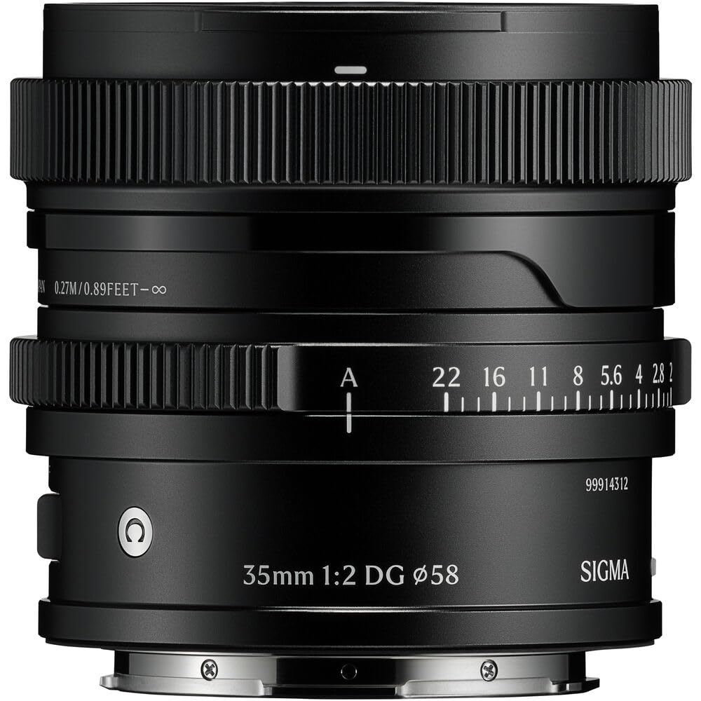 SIGMA Objectif 35mm f/2 DG Noir Contemporary Compatible avec Monture L | Provenance France. Emballage securisé. Livré avec Facture dont TVA.