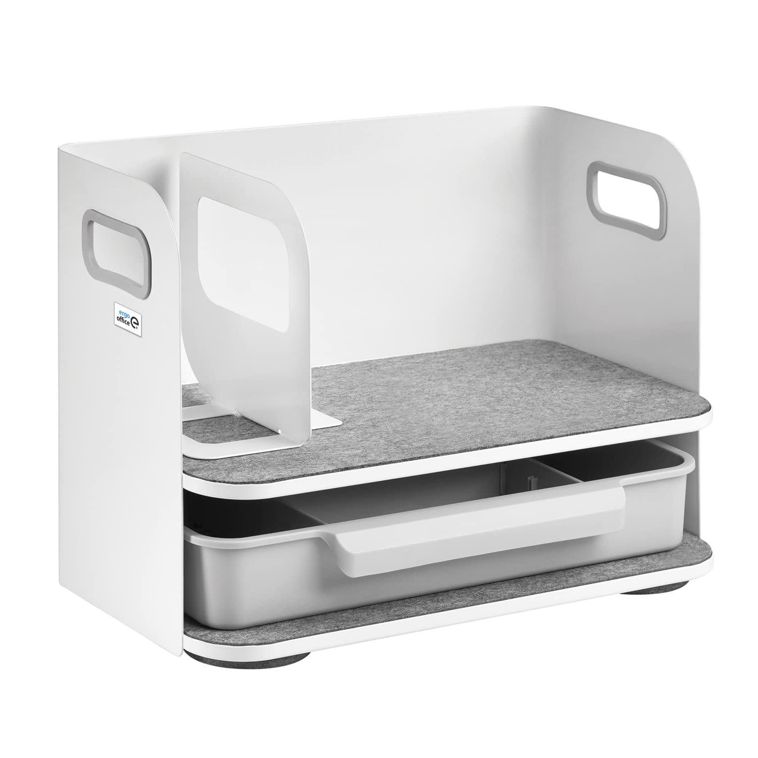 Organizer da scrivania con cassetto + organizer da tavolo salvaspazio per accessori, ideale per l'ufficio e la casa