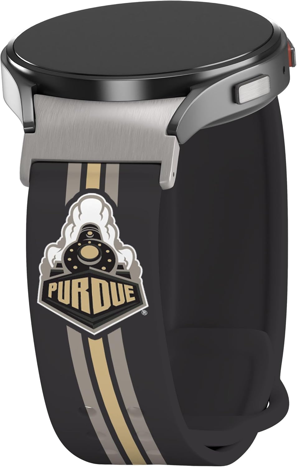 Affinity Bands Purdue Boilermakers HD Fitted Watch Band Compatible with Samsung Galaxy Watch 4-7 (Long Stripes)