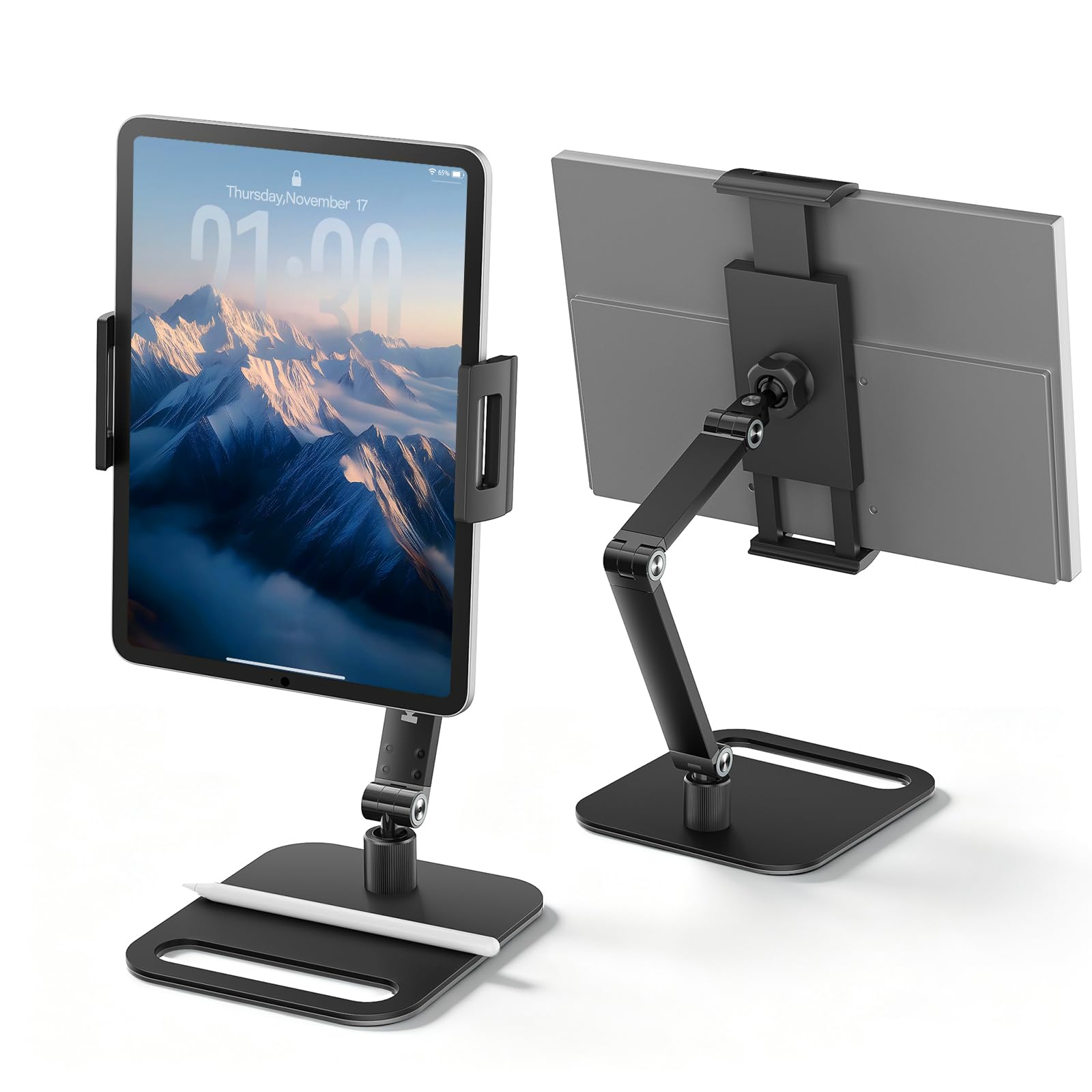 【美品】タブレットPC Desk Pad 17.3インチ Amazon.co.jp: タブレット スタンド 卓上 iPad アーム アルミ製 4.7
