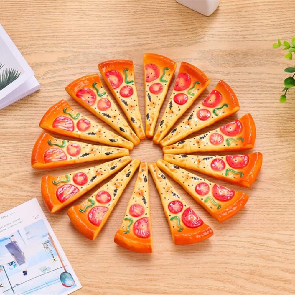 Ballpoint Pens, Black Ink Fine Point 0.5mm Unique Pizza Bread Shape Writing Pens Small Cute Ball Pens Gift for Students Children, Office School Supplies (3pcs) image 3