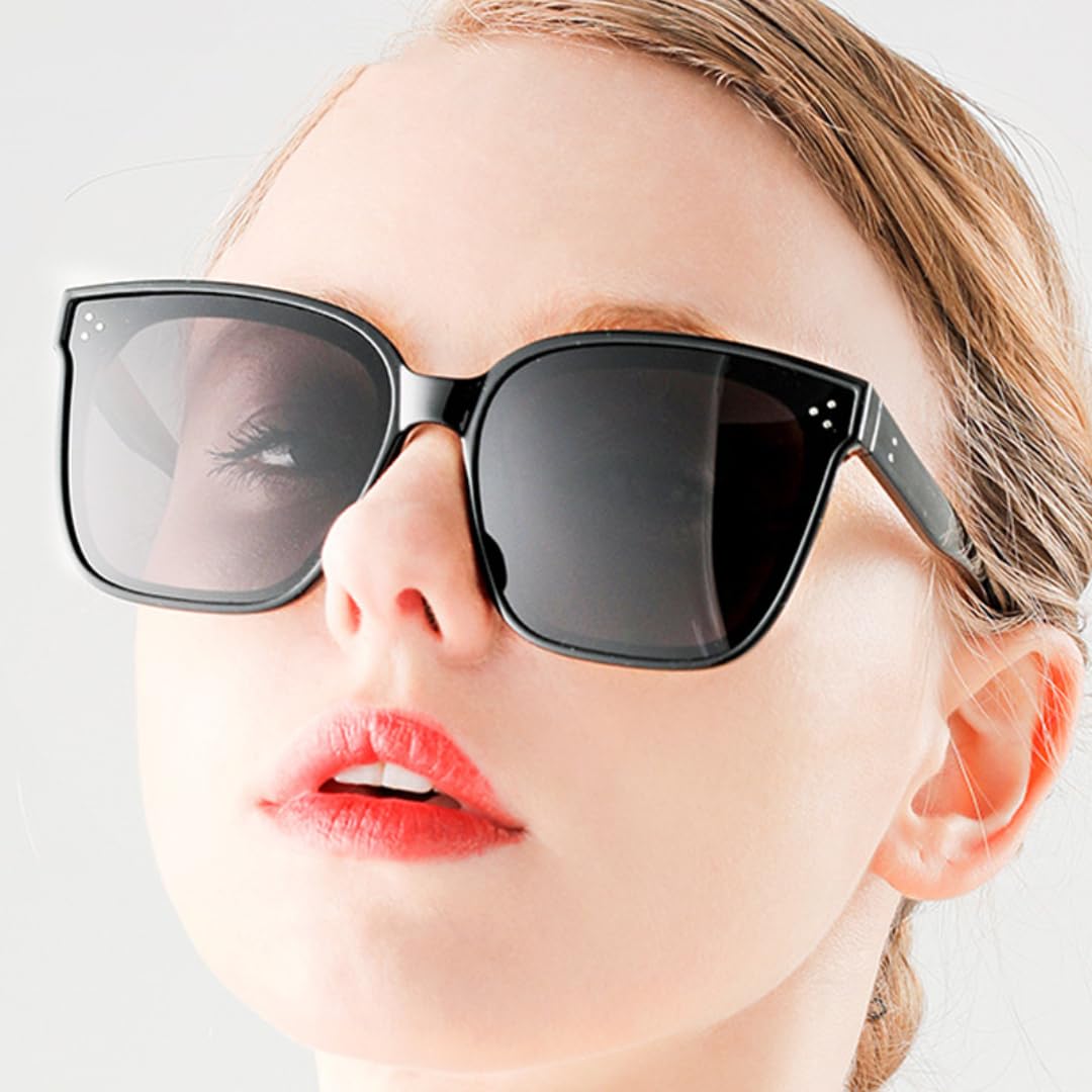 Gafas de sol con protección UV400, montura de gran tamaño con lentes coloridas, para mujeres y hombres, deportes al aire libre y conducción