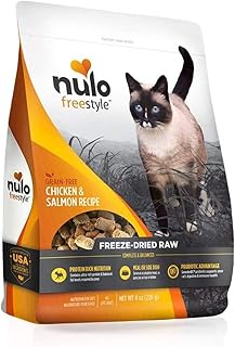 Nulo Freestyle - Alimento para gatos crudos liofilizados - Alimento para gatos sin granos con probióticos, proteínas ultra...