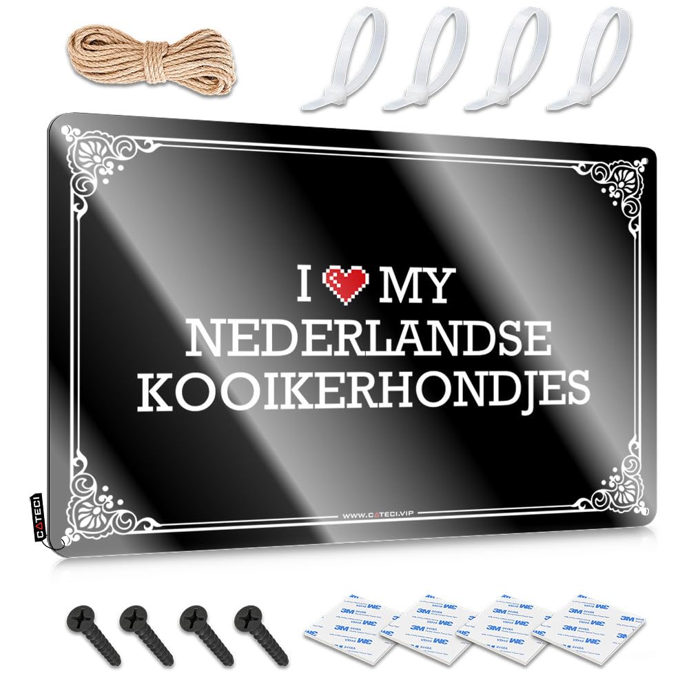 Fzfn Colour Farmhouse Signs Nice Beautiful I Love My Nederlandse Kooikerhondjes For Farm - Funny Decor Customizable(30X40cm)