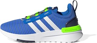 Racer TR21 Running Shoe, Blue Rush/White/Dark Blue, 4.5 US Unisex Big Kid