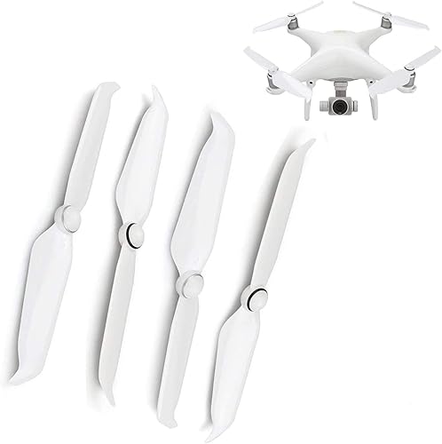 4 hélices de bajo ruido de liberación rápida compatibles con DJI Phantom 4 Series/Phantom 4 Pro/Pro+ V2.0/Phantom 4 Advanced