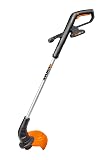 WORX WG157E Lightweight Cordless Grass Trimmer - 20V Tool Only with AutoFeed and Easy Grip Handle, 2-in-1 Edge Trimmer, Part of WORX PowerShare Battery System with 2.0 Battery & Charger