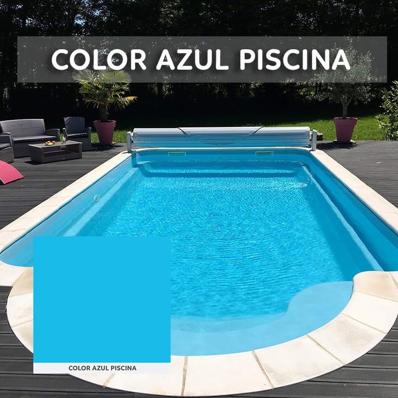Pintura para piscinas al clorocaucho. Color Azul. Envase de 15 litros - NOVAPÍN