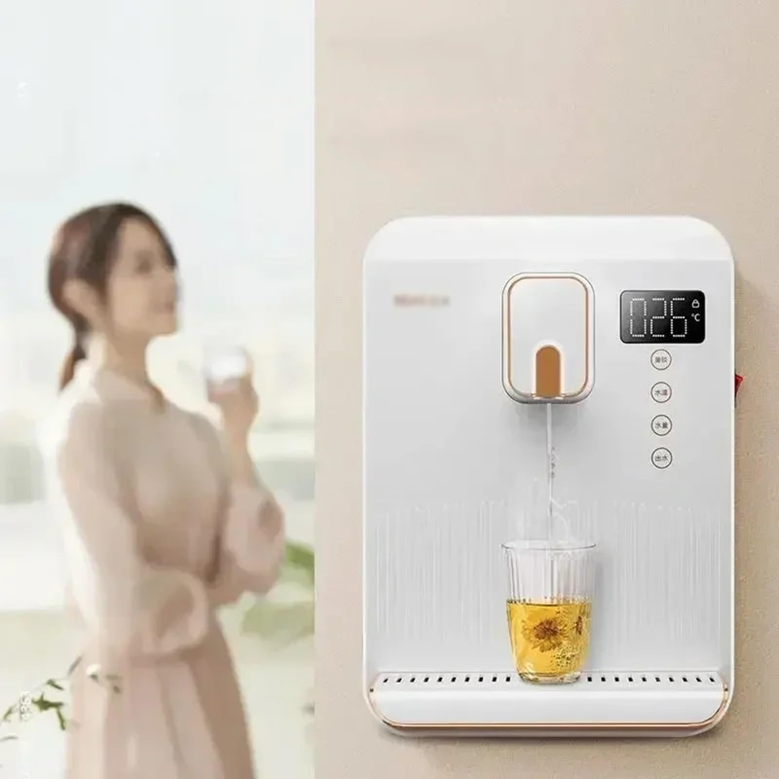 Distributore di Acqua Dispenser d'acqua Dispenser automatico da cucina Bevitore elettrico a parete Dispenser for fontana calda e fredda Macchina for la casa Dispenser Acqua(A,Warm)