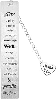 Bookmark - Stainless Steel Wedding Officiant Gift - 1 pc