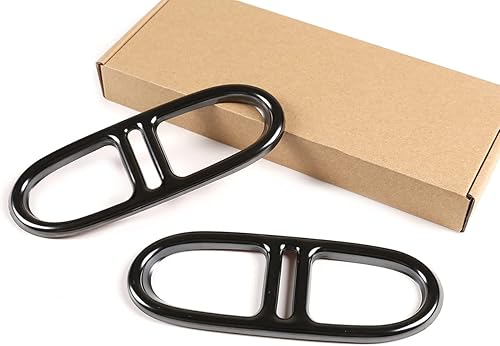 Miniatura 5 de Silenciador de escape de acero inoxidable con punta de cola, marco de tapa de tubería, 2 piezas para Mercedes-Benz GLA 4MATIC 2020 2021 Accesorios