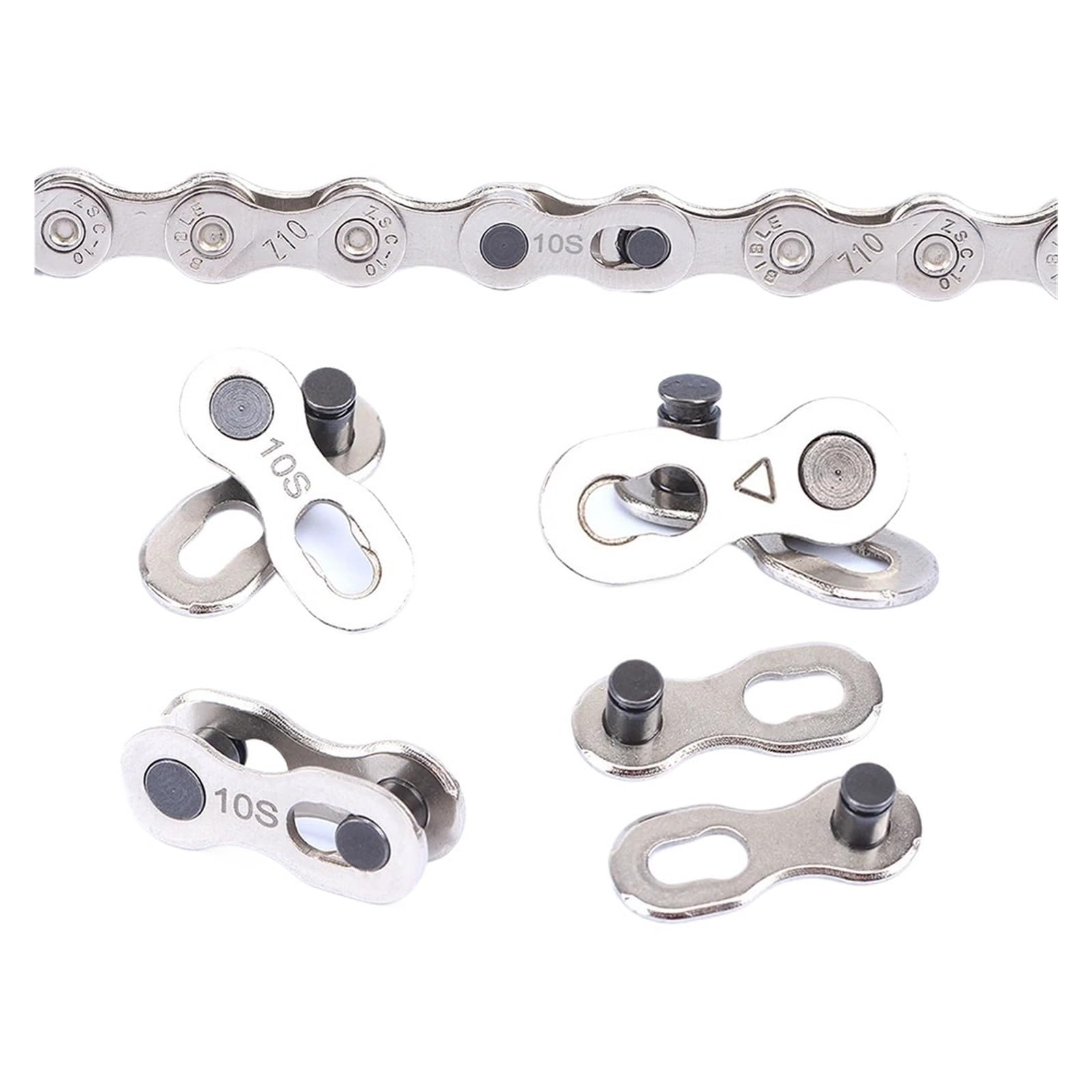 Conector para eslabones de cadena de bicicleta, Enlace rápido de cadena bicicleta carretera for cadenas 6-12 velocidades(5 Pair for 11 Speed)
