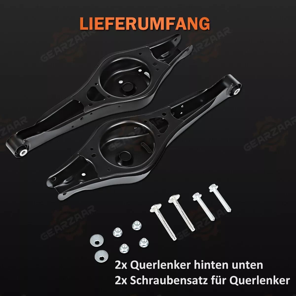 2x Querlenker Hinten Querlenker Hinterachse unten links & rechts Kompatibel mit VW Passat Touran Golf Plus Jetta, für A3 Seat Skoda 1K0505311T, 1K0505311AA, 1K0505311AB